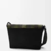 Medium Flex Messenger aus Canvas und gebürstetem Wildleder