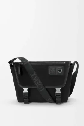 Medium Flex Messenger aus Canvas und Wildleder