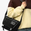 Medium Flex Messenger aus Canvas und Wildleder