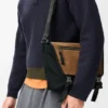 Medium Flex Messenger aus Canvas und Wildleder