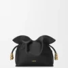 Mini-Flamenco-Clutch «Coil» aus Nappa-Kalbsleder Mini-Flamenco-Clutch «Coil» aus Nappa-Kalbsleder