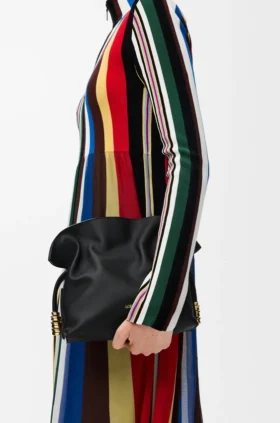 Mini-Flamenco-Clutch «Coil» aus Nappa-Kalbsleder Mini-Flamenco-Clutch «Coil» aus Nappa-Kalbsleder
