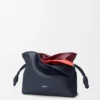 Mini-Flamenco-Clutch mit Lagenoptik aus Nappa-Kalbsleder Mini-Flamenco-Clutch mit Lagenoptik aus Nappa-Kalbsleder