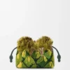 Mini-Flamenco-Clutch mit Perlenverzierung Mini-Flamenco-Clutch mit Perlenverzierung