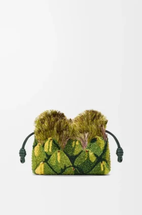 Mini-Flamenco-Clutch mit Perlenverzierung Mini-Flamenco-Clutch mit Perlenverzierung