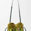 Mini-Flamenco-Clutch mit Perlenverzierung Mini-Flamenco-Clutch mit Perlenverzierung