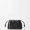 Mini-Flamenco Purse aus geknittertem Nappa-Kalbsleder Mini-Flamenco Purse aus geknittertem Nappa-Kalbsleder