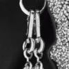Mini-Flamenco Purse aus Perlen und Nappa-Lammleder Mini-Flamenco Purse aus Perlen und Nappa-Lammleder