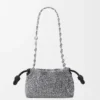 Mini-Flamenco Purse aus Perlen und Nappa-Lammleder Mini-Flamenco Purse aus Perlen und Nappa-Lammleder
