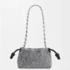 Mini-Flamenco Purse aus Perlen und Nappa-Lammleder Mini-Flamenco Purse aus Perlen und Nappa-Lammleder