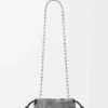Mini-Flamenco Purse aus Perlen und Nappa-Lammleder Mini-Flamenco Purse aus Perlen und Nappa-Lammleder