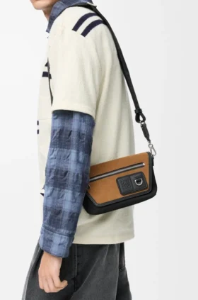 Mini Flex Messenger aus Canvas und Wildleder