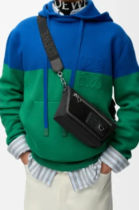 Mini Flex Messenger aus Canvas und Wildleder