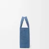 Mini-Font Tote mit loewe-Schriftzug aus Raffia
