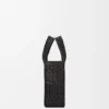Mini-Font Tote mit loewe-Schriftzug aus Raffia