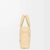 Mini-Font Tote mit loewe-Schriftzug aus Raffia
