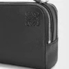 Mini-Kamera-Umhängetasche aus weichem, genarbtem Kalbsleder