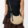 Mini Punch Hole Hobo aus Raffia und Kalbsleder