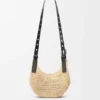Mini Punch Hole Hobo aus Raffia und Kalbsleder