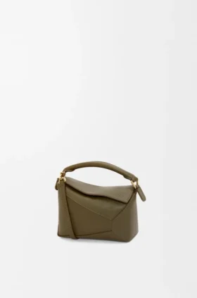 Mini Puzzle Edge Tasche aus klassischem Kalbsleder