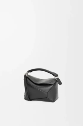 Mini Puzzle Edge Tasche aus klassischem Kalbsleder