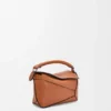 Mini Puzzle Edge Tasche aus klassischem Kalbsleder
