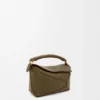 Mini Puzzle Edge Tasche aus klassischem Kalbsleder