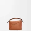Mini Puzzle Edge Tasche aus klassischem Kalbsleder