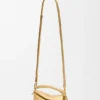 Mini Puzzle Edge-Tasche aus laminiertem Lammleder