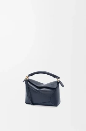 Mini Puzzle Edge-Tasche aus weichem, genarbtem Kalbsleder