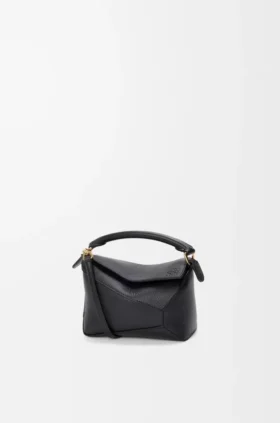 Mini Puzzle Edge-Tasche aus weichem, genarbtem Kalbsleder