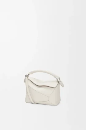 Mini Puzzle Edge-Tasche aus weichem, genarbtem Kalbsleder