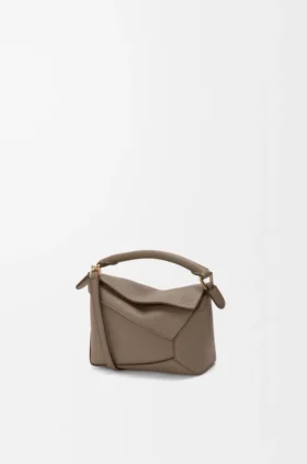 Mini Puzzle Edge-Tasche aus weichem, genarbtem Kalbsleder
