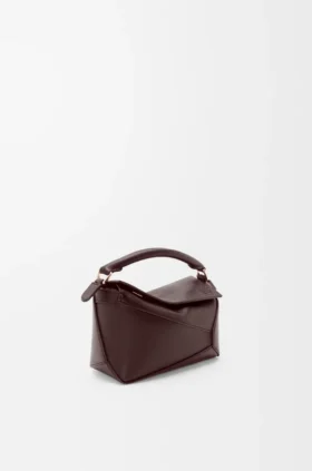 Mini Puzzle Edge-Tasche aus weichem, genarbtem Kalbsleder
