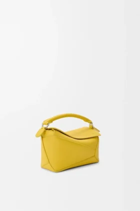 Mini Puzzle Edge-Tasche aus weichem, genarbtem Kalbsleder