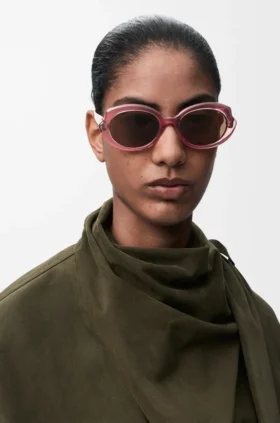 Mini-Sonnenbrille in ovaler, schlanker Form