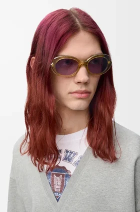 Mini-Sonnenbrille in ovaler, schlanker Form