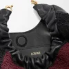 Mini-Squeeze-Tasche aus perlenverziertem Leder