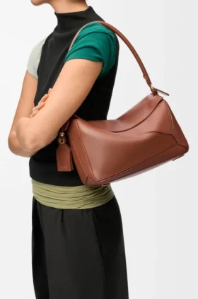 Mittlere «Featherlight Puzzle»-Tasche aus Nappa-Lammleder