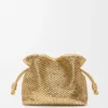 Mittlere Flamenco-Clutch aus laminiertem Lammleder Mittlere Flamenco-Clutch aus laminiertem Lammleder