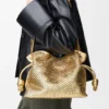 Mittlere Flamenco-Clutch aus laminiertem Lammleder Mittlere Flamenco-Clutch aus laminiertem Lammleder