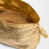 Mittlere Flamenco-Clutch aus laminiertem Lammleder Mittlere Flamenco-Clutch aus laminiertem Lammleder