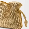 Mittlere Flamenco-Clutch aus laminiertem Lammleder Mittlere Flamenco-Clutch aus laminiertem Lammleder