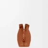 Mittlere Flamenco-Clutch aus Nappa-Kalbsleder Mittlere Flamenco-Clutch aus Nappa-Kalbsleder