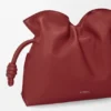 Mittlere Flamenco-Clutch aus Nappa-Kalbsleder Mittlere Flamenco-Clutch aus Nappa-Kalbsleder