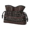 Mittlere Flamenco-Clutch «Schwarz-Braun» a411Fc1Xdn-1103
