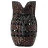 Mittlere Flamenco-Clutch «Schwarz-Braun» a411Fc1Xdn-1103