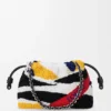 Mittlere Flamenco Purse aus besticktem Nappa Mittlere Flamenco Purse aus besticktem Nappa