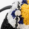 Mittlere Flamenco Purse aus besticktem Nappa Mittlere Flamenco Purse aus besticktem Nappa