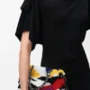 Mittlere Flamenco Purse aus besticktem Nappa Mittlere Flamenco Purse aus besticktem Nappa